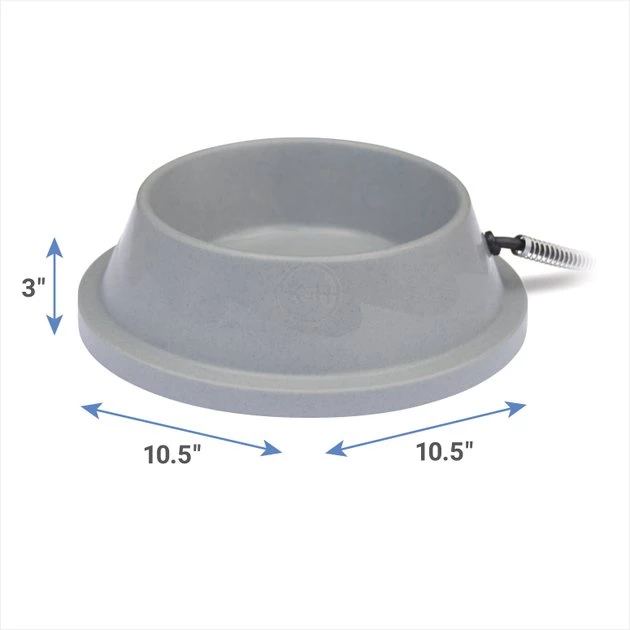 K&H Pet Products Thermal-Bowl Plastic Dog & Cat Bowl, 32-oz 4 K&H Pet Products Thermal-Bowl Plastic Dog & Cat Bowl, 32-oz - Image 2