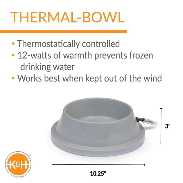 K&H Pet Products Thermal-Bowl Plastic Dog & Cat Bowl, 32-oz 5 K&H Pet Products Thermal-Bowl Plastic Dog & Cat Bowl, 32-oz - Image 3