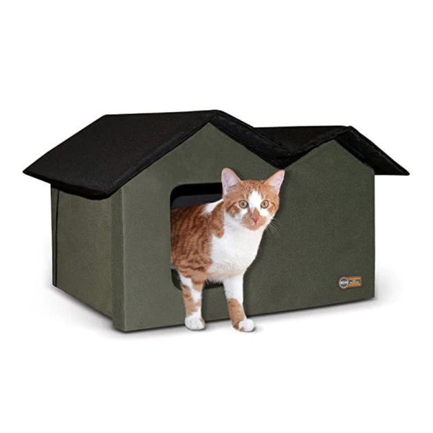 K&H Pet Products Extra-Wide Outdoor Unheated Kitty House 3 K&H Pet Products Extra-Wide Outdoor Unheated Kitty House