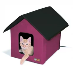 K&H Pet Products Outdoor Heated Kitty House Cat Shelter