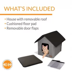 K&H Pet Products Outdoor Unheated Kitty House Cat Shelter -Cheap K&H Pet Products || Nutro Store 100539 PT2. SY630 V1624629474
