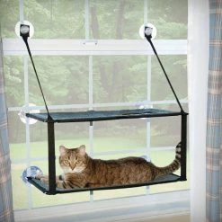 K&H Pet Products EZ Mount Double Stack Kitty Sill Cat Window Perch