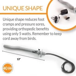 K&H Pet Products Thermo-Perch Heated Bird Perch Gray -Cheap K&H Pet Products || Nutro Store 102440 PT2. SY630 V1624629470