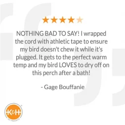 K&H Pet Products Thermo-Perch Heated Bird Perch Gray -Cheap K&H Pet Products || Nutro Store 102440 PT4. SY630 V1624631994