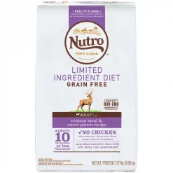 Nutro Limited Ingredient Diet Sensitive Support with Real Venison Meal & Sweet Potato Grain-Free Adult Dry Dog Food
