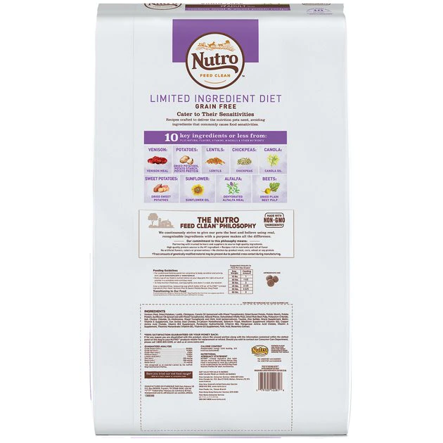 Nutro Limited Ingredient Diet Sensitive Support with Real Venison Meal & Sweet Potato Grain-Free Adult Dry Dog Food 4 Nutro Limited Ingredient Diet Sensitive Support with Real Venison Meal & Sweet Potato Grain-Free Adult Dry Dog Food - Image 2