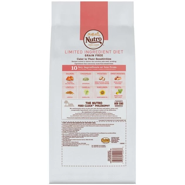 Nutro Limited Ingredient Diet Sensitive Support with Real Salmon & Lentils Grain-Free Adult Dry Dog Food 4 Nutro Limited Ingredient Diet Sensitive Support with Real Salmon & Lentils Grain-Free Adult Dry Dog Food - Image 2