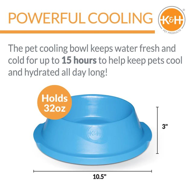 K&H Pet Products Coolin' Bowl Plastic Dog & Cat Bowl 4 K&H Pet Products Coolin' Bowl Plastic Dog & Cat Bowl - Image 2