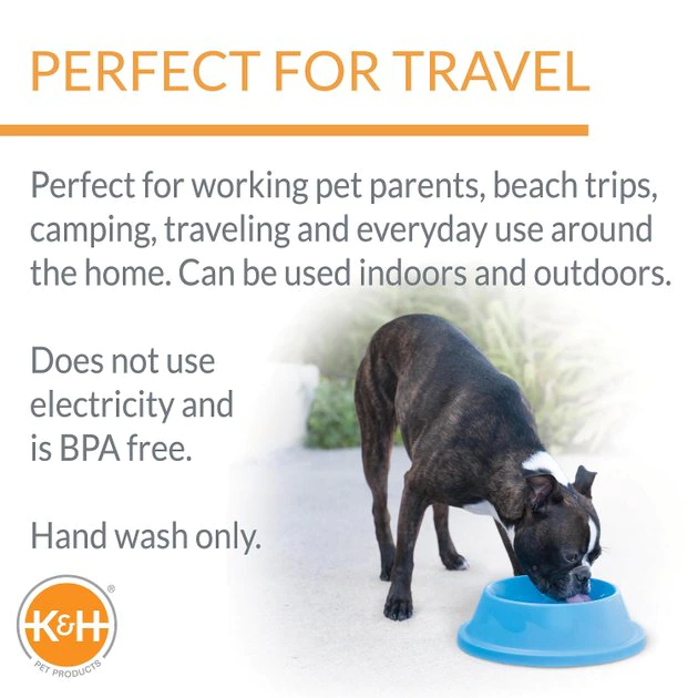 K&H Pet Products Coolin' Bowl Plastic Dog & Cat Bowl 6 K&H Pet Products Coolin' Bowl Plastic Dog & Cat Bowl - Image 4