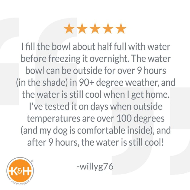 K&H Pet Products Coolin' Bowl Plastic Dog & Cat Bowl 8 K&H Pet Products Coolin' Bowl Plastic Dog & Cat Bowl - Image 6