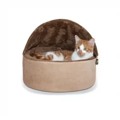K&H Pet Products Self-Warming Hooded Cat Bed