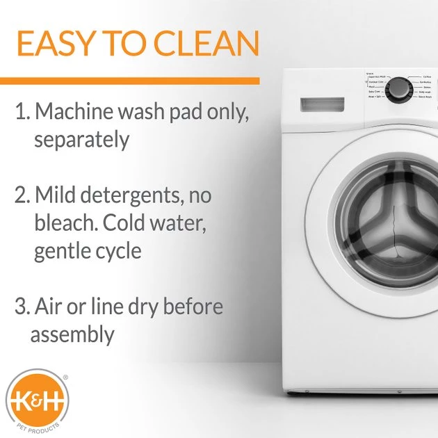 K&H Pet Products Deluxe Bolster Dog Crate Pad, Natural 8 K&H Pet Products Deluxe Bolster Dog Crate Pad, Natural - Image 6