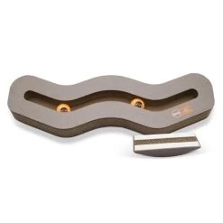 K&H Pet Products Kitty Tippy Track n' Roll Cardboard Scratcher Interactive Cat Toy