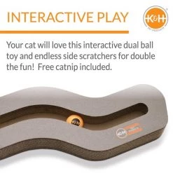 K&H Pet Products Kitty Tippy Track n' Roll Cardboard Scratcher Interactive Cat Toy -Cheap K&H Pet Products || Nutro Store 121312 PT2. SY630 V1637627136