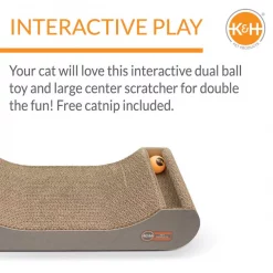 K&H Pet Products Kitty Tippy Scratch n' Track Cat Scratcher Toy with Catnip -Cheap K&H Pet Products || Nutro Store 121314 PT2. SY630 V1637629369