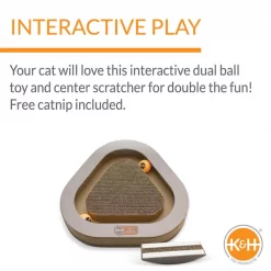 K&H Pet Products Kitty Tippy Triangle Cardboard Scratcher Interactive Cat Toy -Cheap K&H Pet Products || Nutro Store 121317 PT2. SY630 V1637622740