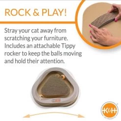 K&H Pet Products Kitty Tippy Triangle Cardboard Scratcher Interactive Cat Toy -Cheap K&H Pet Products || Nutro Store 121317 PT3. SY630 V1637627229