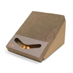 K&H Pet Products Scratch, Ramp & Track Cat Scratcher Toy with Catnip