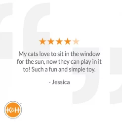 K&H Pet Products EZ Mount Window Track n' Roll Interactive Cat Toy -Cheap K&H Pet Products || Nutro Store 121327 PT4. SY630 V1626449549