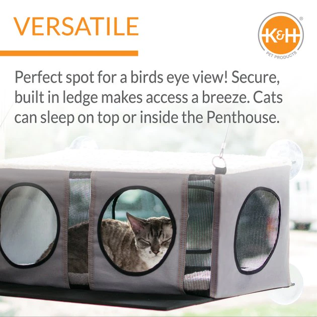 K&H Pet Products EZ Mount Penthouse Cat Window Perch 4 K&H Pet Products EZ Mount Penthouse Cat Window Perch - Image 2