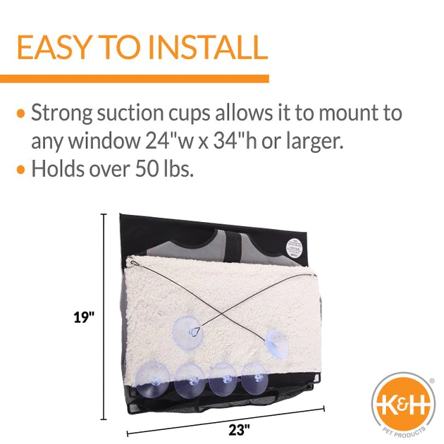 K&H Pet Products EZ Mount Penthouse Cat Window Perch 5 K&H Pet Products EZ Mount Penthouse Cat Window Perch - Image 3
