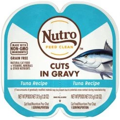 Nutro Perfect Portions Grain-Free Cuts in Gravy Tuna Recipe Cat Food Trays