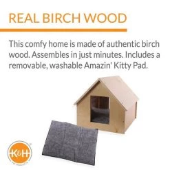 K&H Pet Products Birchwood Manor Outdoor Wooden Cat House 12 K&H Pet Products Birchwood Manor Outdoor Wooden Cat House -Cheap K&H Pet Products || Nutro Store 131907 PT2. SY630 V1637623594