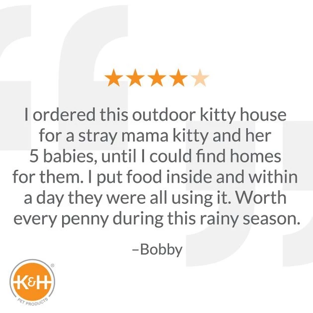 K&H Pet Products Birchwood Manor Outdoor Wooden Cat House 9 K&H Pet Products Birchwood Manor Outdoor Wooden Cat House - Image 7