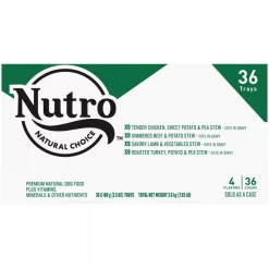 Nutro Grain-Free Beef, Chicken, Turkey & Lamb Stew Cuts in Gravy Variety Pack Dog Food Trays
