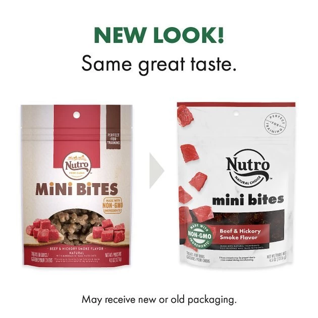 Nutro Mini Bites Beef & Hickory Smoke Flavor Dog Treats 4 Nutro Mini Bites Beef & Hickory Smoke Flavor Dog Treats - Image 2