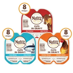 Nutro Perfect Portions Grain-Free Cuts in Gravy Variety Pack Beef, Tuna & Chicken Recipe Adult Cat Food Trays 12 Nutro Perfect Portions Grain-Free Cuts in Gravy Variety Pack Beef, Tuna & Chicken Recipe Adult Cat Food Trays -Cheap K&H Pet Products || Nutro Store 148862 PT3. SY630 V1563821185