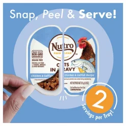 Nutro Perfect Portions Grain-Free Cuts in Gravy Chicken & Catfish Recipe Adult Cat Food Trays -Cheap K&H Pet Products || Nutro Store 148872 PT4. SY630 V1563828419