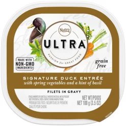 Nutro Ultra Grain-Free Filets in Gravy Signature Duck Entree Adult Wet Dog Food Trays
