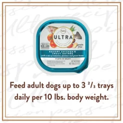 Nutro Ultra Grain-Free Filets in Gravy Savory Chicken & Trout Entree Adult Wet Dog Food Trays -Cheap K&H Pet Products || Nutro Store 148882 PT7. SY630 V1619470069