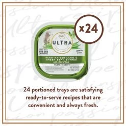 Nutro Ultra Grain-Free Filets in Gravy Farm-Raised Lamb & Green Bean Entree Adult Wet Dog Food Trays -Cheap K&H Pet Products || Nutro Store 148884 PT2. SY630 V1619469740