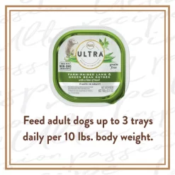 Nutro Ultra Grain-Free Filets in Gravy Farm-Raised Lamb & Green Bean Entree Adult Wet Dog Food Trays -Cheap K&H Pet Products || Nutro Store 148884 PT8. SY630 V1619470094