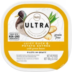 Nutro Ultra Grain-Free Filets in Gravy Juicy Duck & Potato Entree Adult Wet Dog Food Trays
