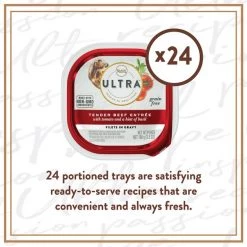 Nutro Ultra Grain-Free Filets in Gravy Tender Beef Entree Adult Wet Dog Food Trays -Cheap K&H Pet Products || Nutro Store 148896 PT2. SY630 V1619470751