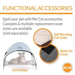 K&H Pet Products Coolin' Pet Cot Elevated Pet Bed -Cheap K&H Pet Products || Nutro Store 164028 PT5. SY630 V1620841684