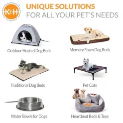 K&H Pet Products Self-Warming Bolster Dog Bed, Gray/Black -Cheap K&H Pet Products || Nutro Store 199095 PT7. SY630 V1637625745
