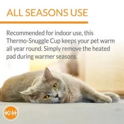 K&H Pet Products Thermo-Snuggle Cup Bomber Heated Dog & Cat Bed -Cheap K&H Pet Products || Nutro Store 199099 PT2. SY630 V1620839081