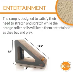 K&H Pet Products Creative Kitty Scratch, Ramp & Groom Cat Toy with Catnip -Cheap K&H Pet Products || Nutro Store 199113 PT2. SY630 V1622591843
