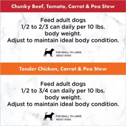 Nutro Hearty Stew Variety Pack Chunky Beef, Tomato, Carrot & Pea Stew & Tender Chicken, Carrot & Pea Stew Wet Dog Food, 12.5-oz can, case of 12 -Cheap K&H Pet Products || Nutro Store 211748 PT8. SY630 V1626994905