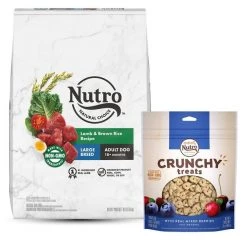 Nutro Natural Choice Large Breed Adult Lamb & Brown Rice Recipe Dry Food + Crunchy with Real Mixed Berries Dog Treats