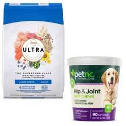 Nutro||PetNC Natural Care Nutro Ultra Large Breed Adult Dry Food + PetNC Natural Care Hip & Joint Mobility Support Soft Chews Dog Supplement