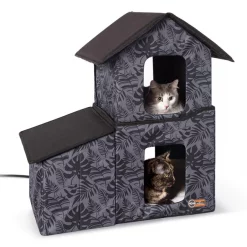 K&H Pet Products Heated Two-Story Kitty House
