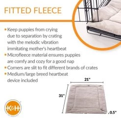 K&H Pet Products Mother's Heartbeat Fleece Puppy Crate Pad -Cheap K&H Pet Products || Nutro Store 296525 PT1. SY630 V1627950139