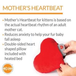 K&H Pet Products Mother’s Heartbeat Heated Bolster Kitten Bed -Cheap K&H Pet Products || Nutro Store 316711 PT3. SY630 V1637623288