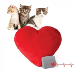 K&H Pet Products Mother's Heartbeat Kitty Heart Pillow