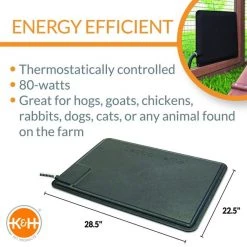 K&H Pet Products Thermo-Farm Animal Mat, Black -Cheap K&H Pet Products || Nutro Store 320335 PT1. SY630 V1637624489